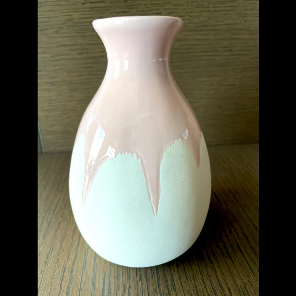 Isaac Mizrahi Hand-Dipped Decor Ceramic Vase
